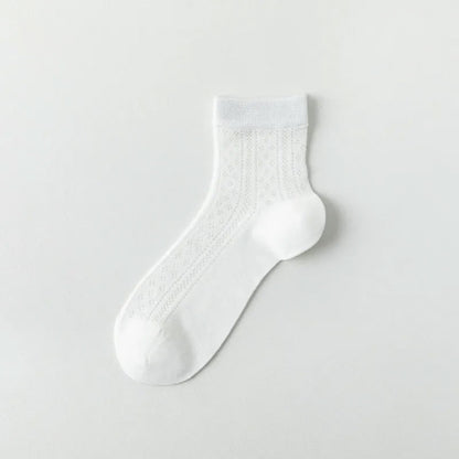 Atmungsaktive Viertelstrümpfe aus Air-Mesh (7 Paar) - Weiß - EU36-40 (US3-7) - image 5