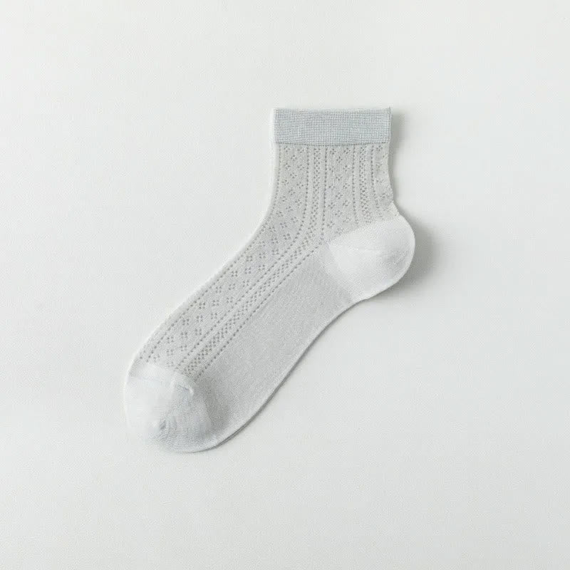 Atmungsaktive Viertelstrümpfe aus Air-Mesh (7 Paar) - Grau - EU36-40 (US3-7) - image 7