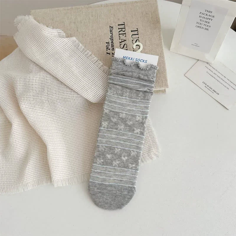 Weiche Jacquard-Viertelsocken (5 Paar) - Dunkelgrau - EU35-41 (US2-7,5) - image 6