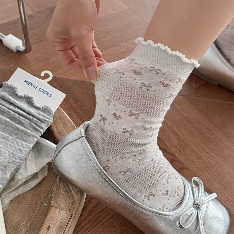 Weiche Jacquard-Viertelsocken (5 Paar) - image 1