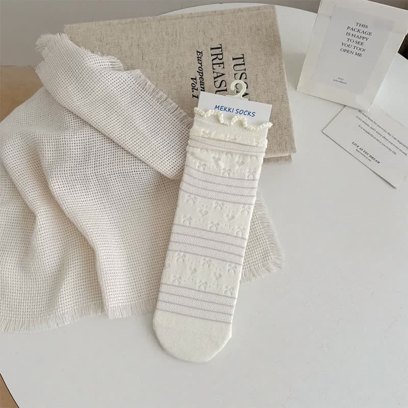 Weiche Jacquard-Viertelsocken (5 Paar) - Beige - EU35-41 (US2-7,5) - image 7