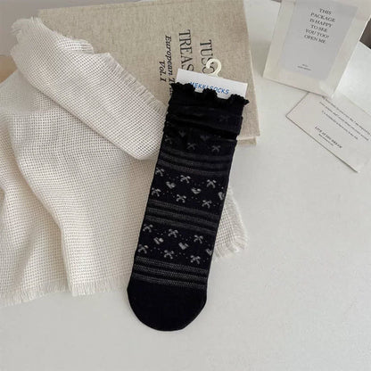 Weiche Jacquard-Viertelsocken (5 Paar) - Schwarz - EU35-41 (US2-7,5) - image 5