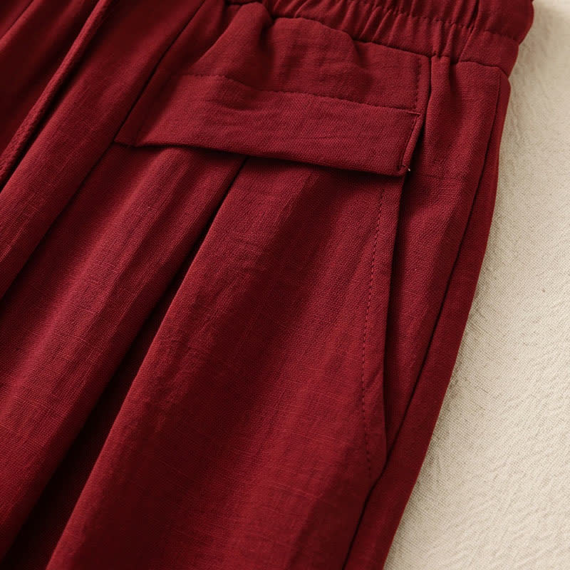 Bequeme, dehnbare Freizeithose mit weitem Bein - image 16