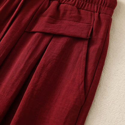 Bequeme, dehnbare Freizeithose mit weitem Bein - image 16