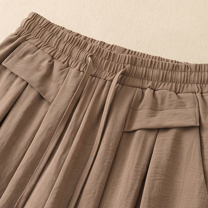 Bequeme, dehnbare Freizeithose mit weitem Bein - image 5