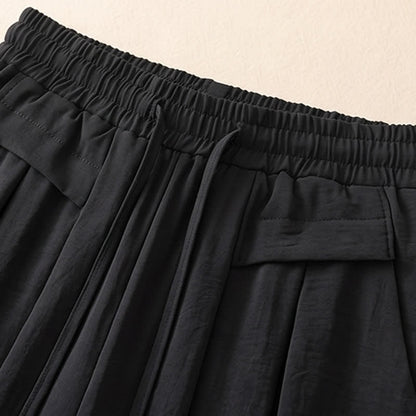 Bequeme, dehnbare Freizeithose mit weitem Bein - image 7