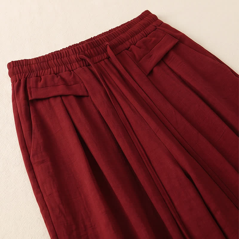 Bequeme, dehnbare Freizeithose mit weitem Bein - image 4