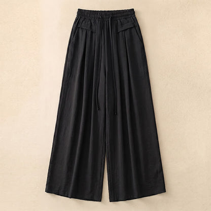 Bequeme, dehnbare Freizeithose mit weitem Bein - Black - 5XL - image 2