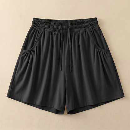 Lässige Lounge-Shorts mit Kordelzug - Black - 4XL - image 5