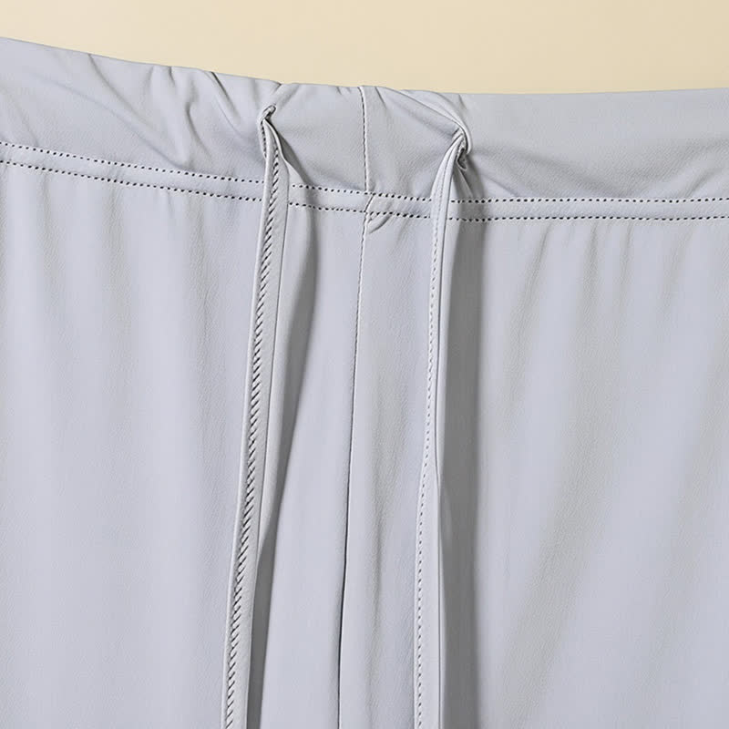 Lounge-Shorts aus Eisseide mit Kordelzug - image 10