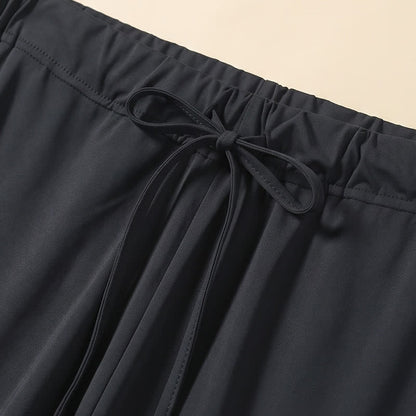 Lounge-Shorts aus Eisseide mit Kordelzug - image 7