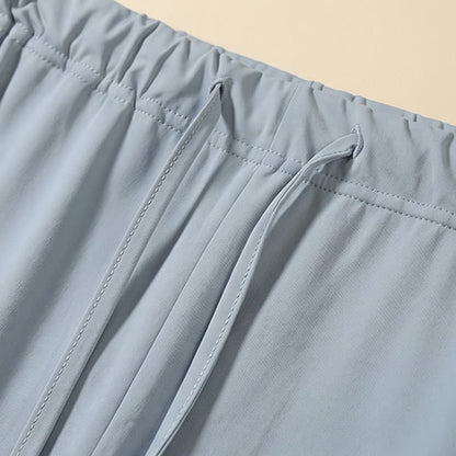 Lounge-Shorts aus Eisseide mit Kordelzug - image 29