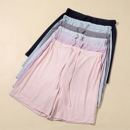 Lounge-Shorts aus Eisseide mit Kordelzug - image 13