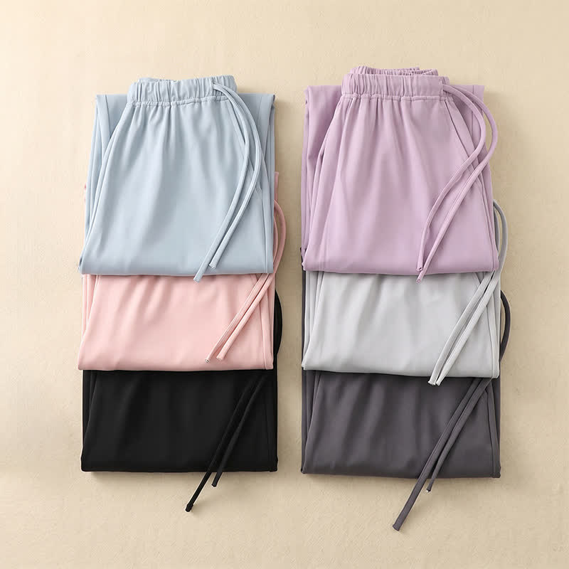 Lounge-Shorts aus Eisseide mit Kordelzug - image 12