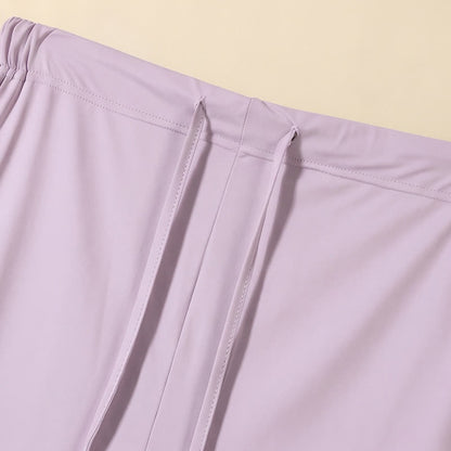 Lounge-Shorts aus Eisseide mit Kordelzug - image 8