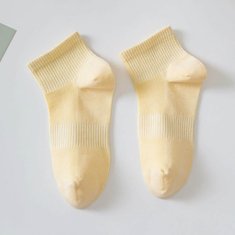 Weiche Baumwoll-Knöchelsocken (7 Paar) - Gelb - EU36-42 (US3-8,5) - image 4