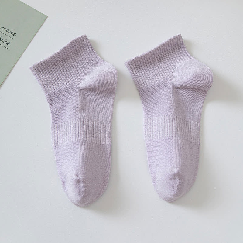 Weiche Baumwoll-Knöchelsocken (7 Paar) - Lila - EU36-42 (US3-8,5) - image 6