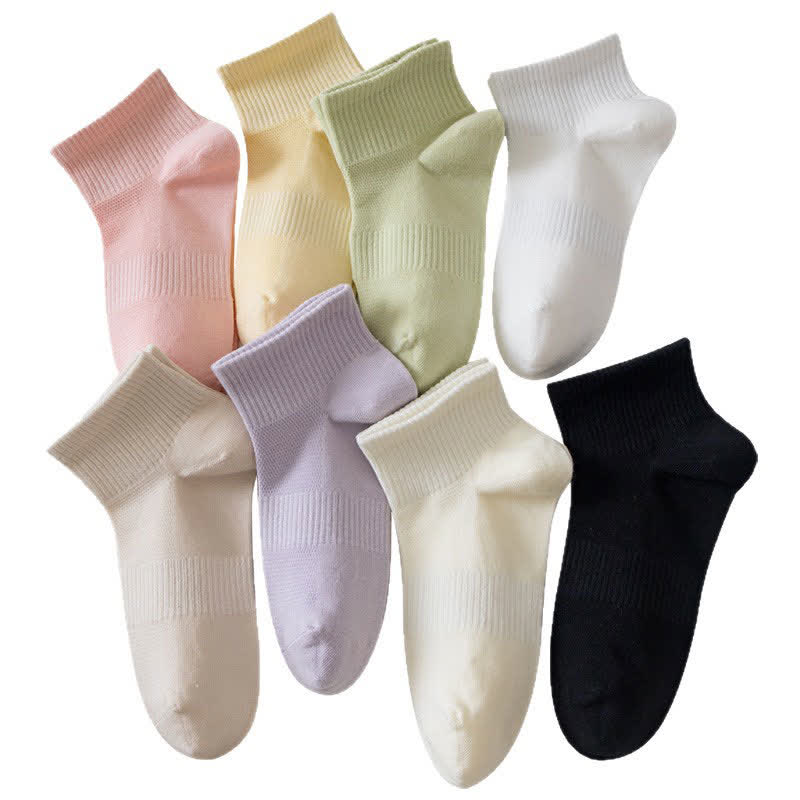 Weiche Baumwoll-Knöchelsocken (7 Paar) - Mehrfarbig - EU36-42 (US3-8,5) - image 10