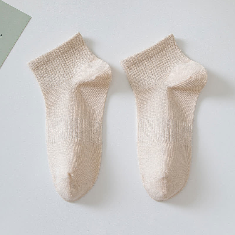Weiche Baumwoll-Knöchelsocken (7 Paar) - Khaki - EU36-42 (US3-8,5) - image 9