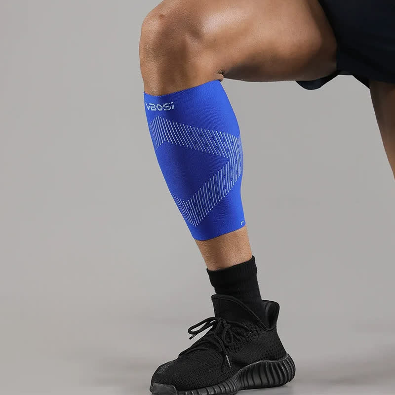 Kompressions-Wadenstulpe aus atmungsaktivem Mesh - Blau - XL - image 1