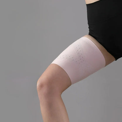 Nahtlose Oberschenkel-Kompressionsmanschette - Rosa - XL - image 7