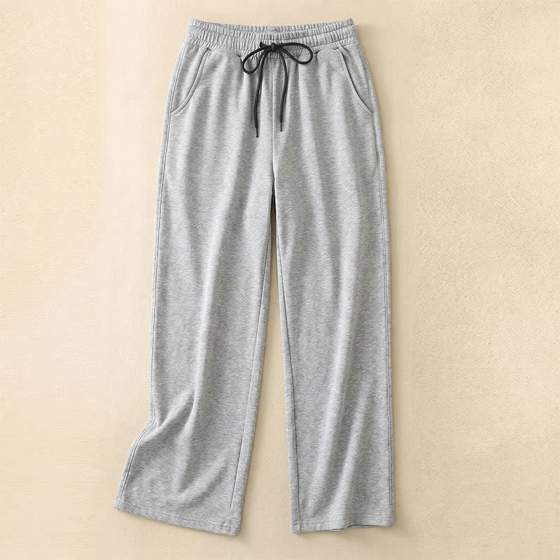 Heather Lounge Pants mit weitem Bein - Light Gray - 5XL - image 1