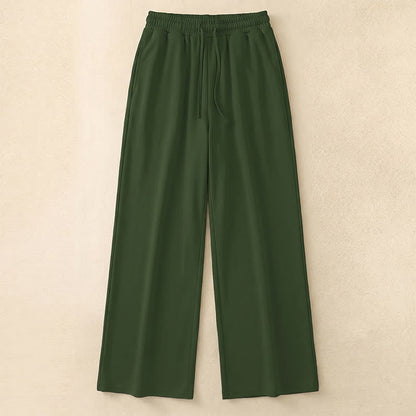 Heather Lounge Pants mit weitem Bein - Army Green - 5XL - image 2