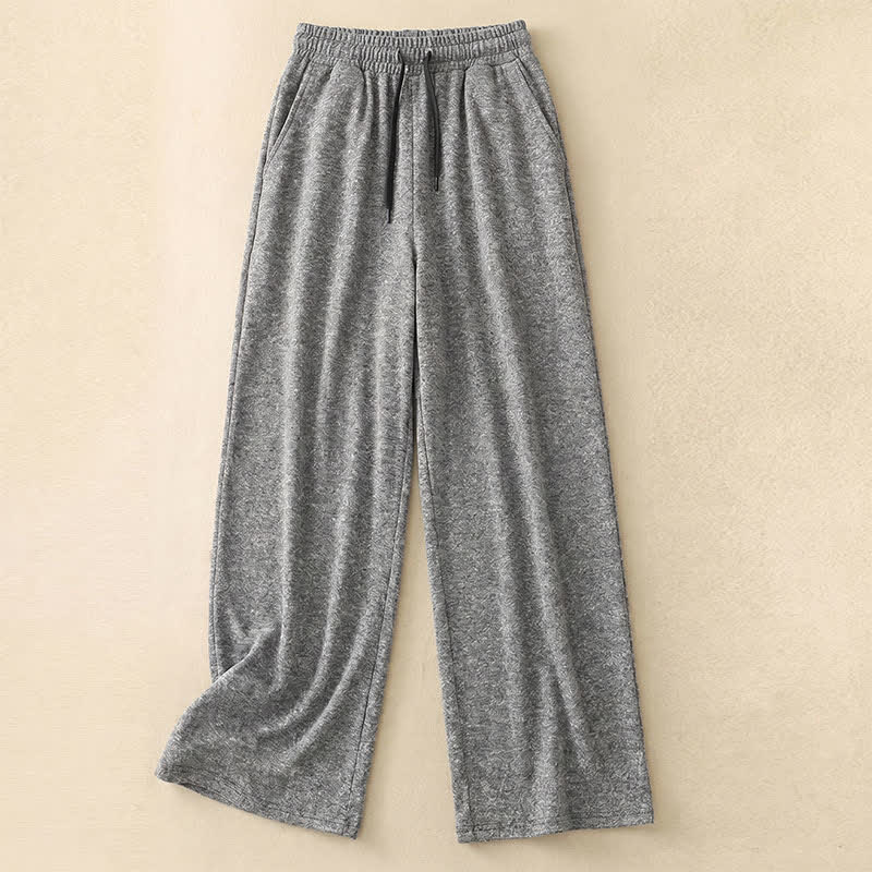 Heather Lounge Pants mit weitem Bein - Warm Grey - 5XL - image 3