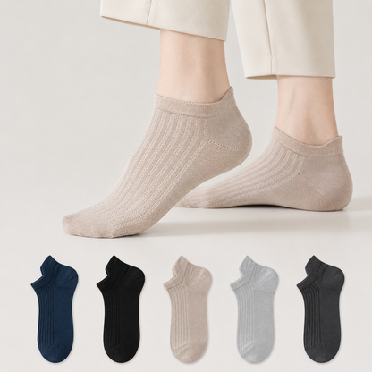 Bambus-Netz-Sneakersocken (5 Paar) - Mehrfarbig - EU39-44 (US5-10) - image 0