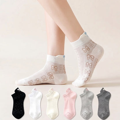 Luftige, kniehohe Netzsocken (6 Paar) - Mehrfarbig - EU36-40 (US3-7) - image 0