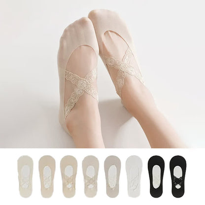 Spitze, atmungsaktive, unsichtbare Socken (3 Paar) - image 0