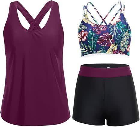 Sport Tankini Dreiteiliges Tankini-Set - image 13