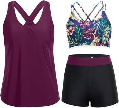 Sport Tankini Dreiteiliges Tankini-Set - image 13