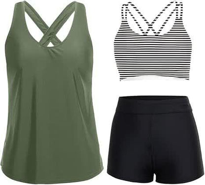 Sport Tankini Dreiteiliges Tankini-Set - image 15