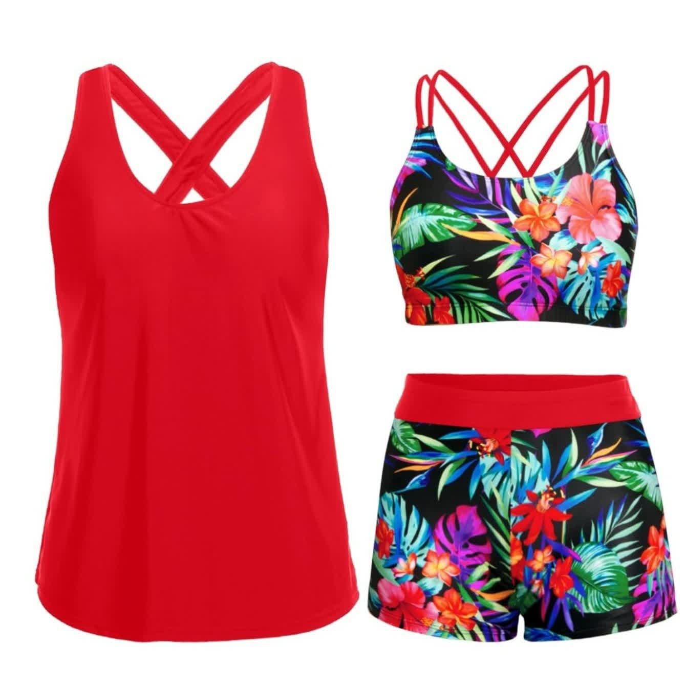 Sport Tankini Dreiteiliges Tankini-Set - image 19