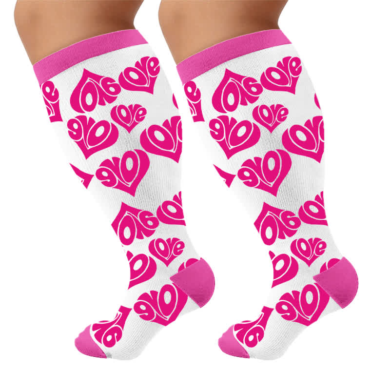 Sexy Herz-Kompressionsstrümpfe in Übergröße - image 10