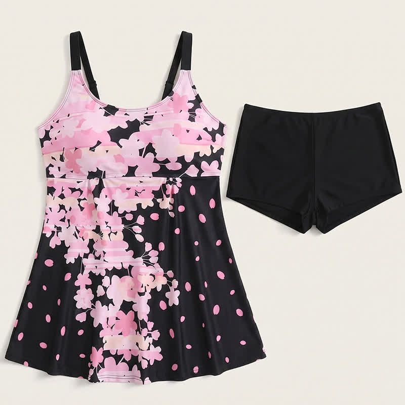 Pinkes Tankini-Set mit Blumenmuster - Rosa - 5XL - image 3