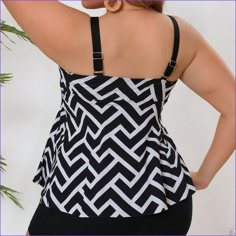 Tankini-Set mit gekreuztem V-Ausschnitt - image 5