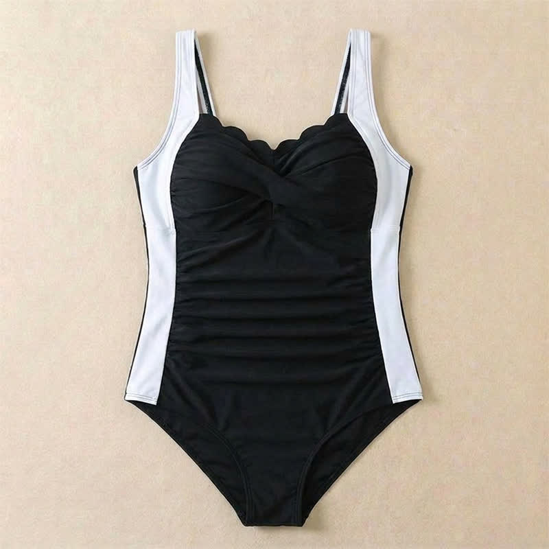 Vintage Badeanzug mit Leopardenmuster und Raffungen - image 16
