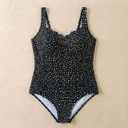 Vintage Badeanzug mit Leopardenmuster und Raffungen - image 17