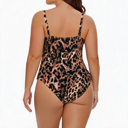 Wild Leopard High Cut Badeanzug - image 1