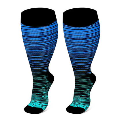 Kompressionsstrümpfe in Übergrößen, einfarbig, Größen 2XL-7XL - Marineblau - 7XL - image 12