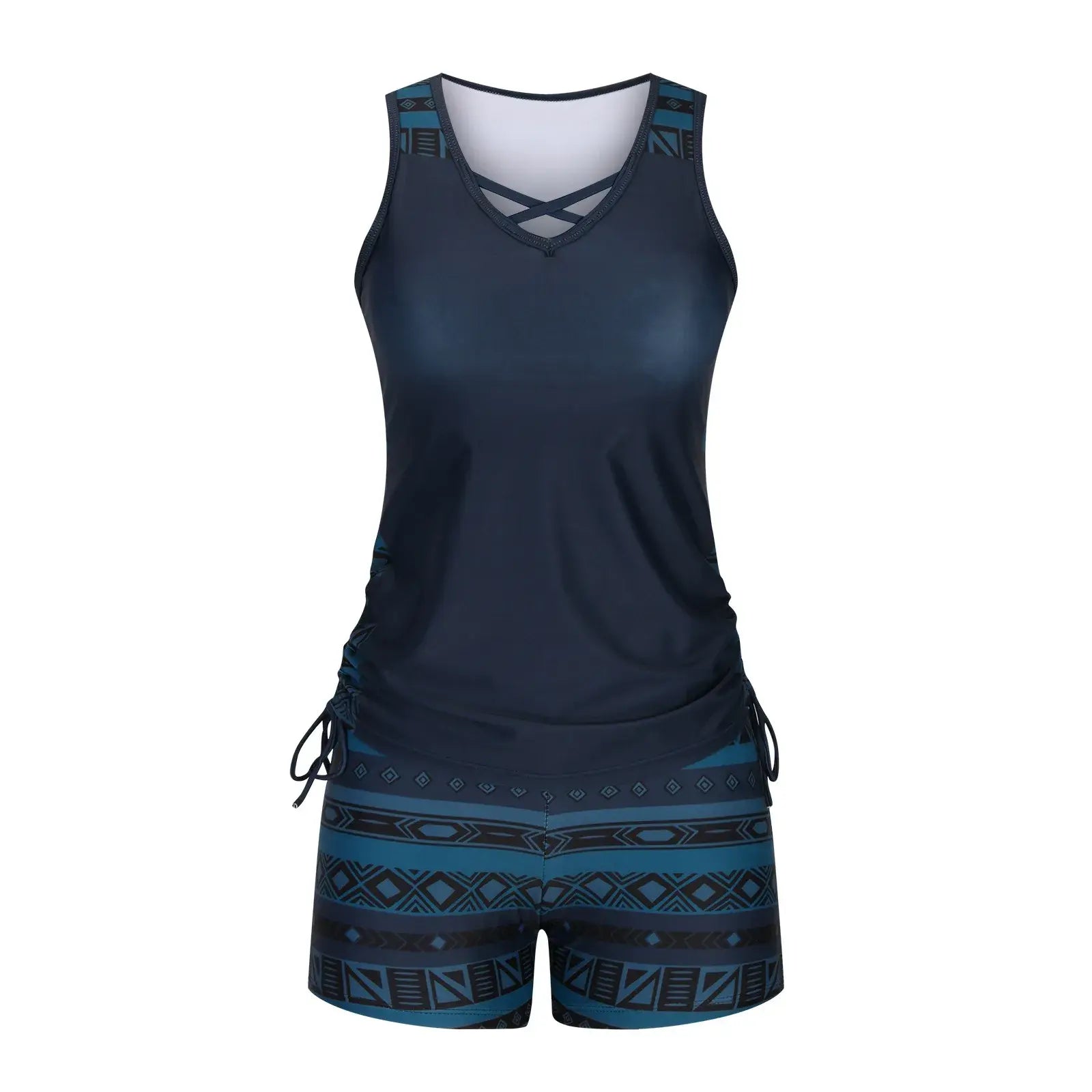 Tankini-Set mit Blumenmuster und gekreuzten Trägern - image 10