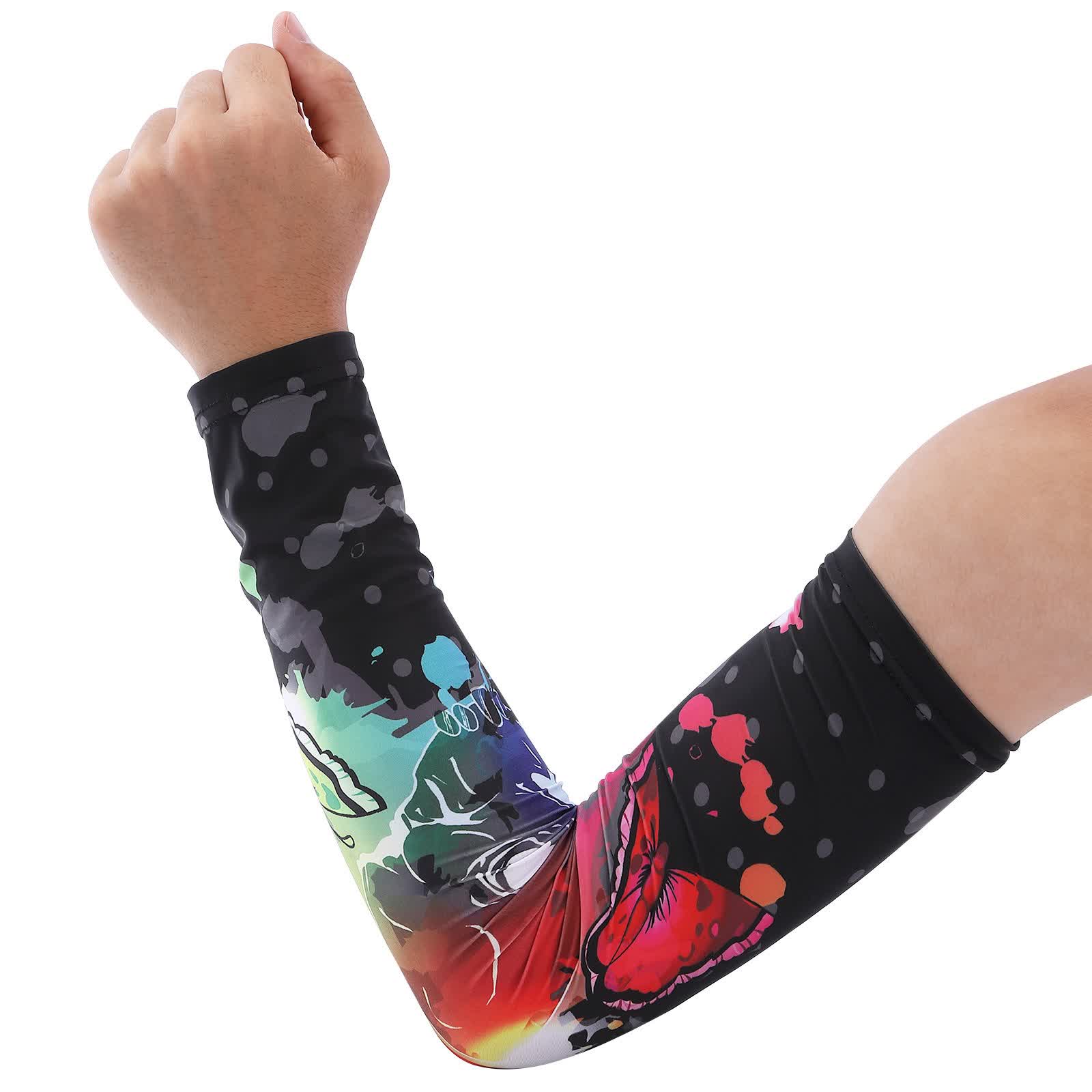 Galaxy Fade Kühlende Armstulpen (2 Paar) - Rot - Einheitsgröße - image 1
