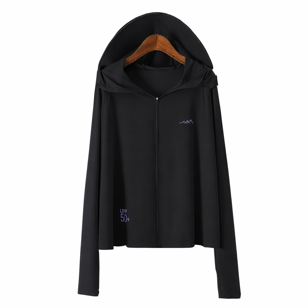 Sonnenschutzjacke mit Kapuze und Reißverschluss - image 11
