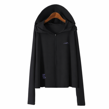 Sonnenschutzjacke mit Kapuze und Reißverschluss - image 11