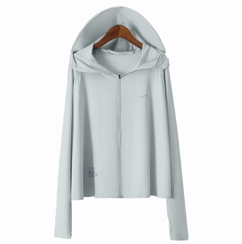 Sonnenschutzjacke mit Kapuze und Reißverschluss - image 12