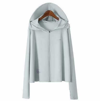 Sonnenschutzjacke mit Kapuze und Reißverschluss - image 12