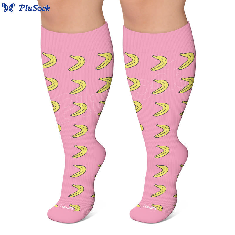 Plus Size Fruity Fun Kompressionsstrümpfe (4 Paar) - image 2