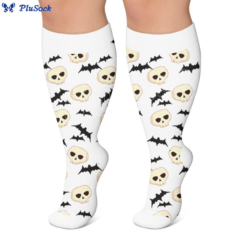 Halloween-Fledermaus-Kompressionsstrümpfe in Übergröße - image 6